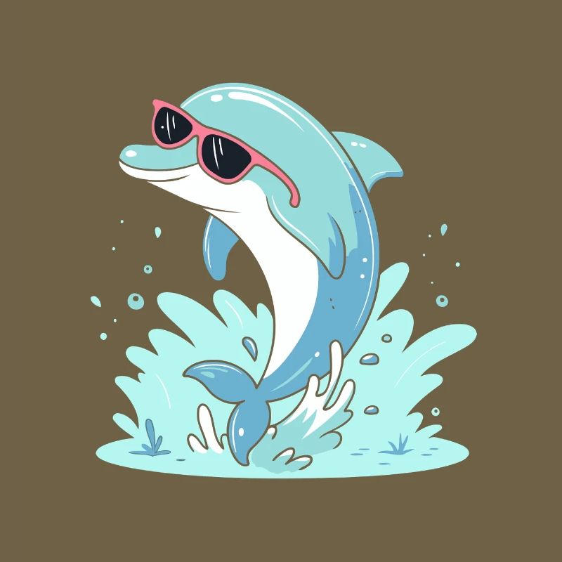 Delfin-Sommer-Pinkbrille