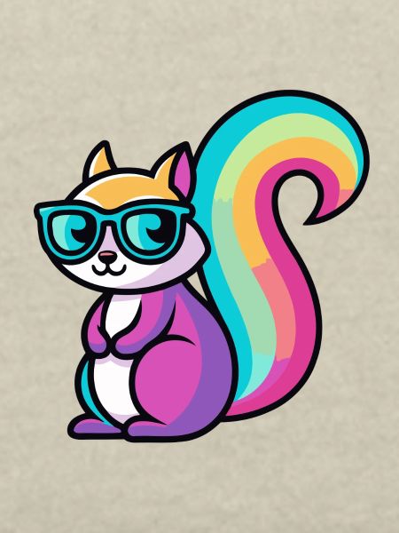 Rainbow Squirrel Glasses