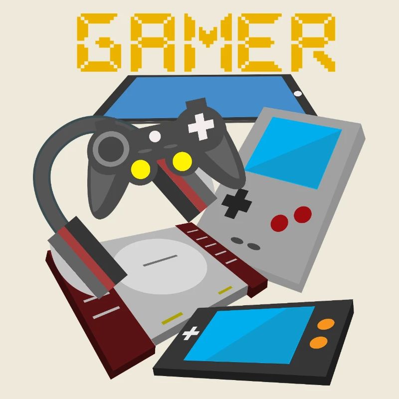 Retro Gamer Devices Mix – Gaming Nostalgie