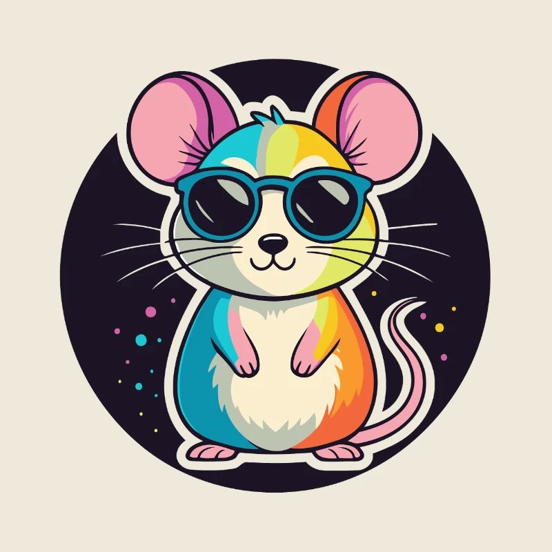 Rainbow Mouse Glasses