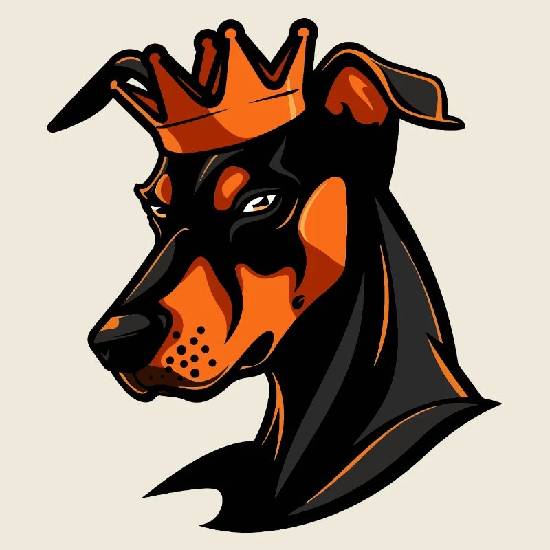 Couronne de chien doberman