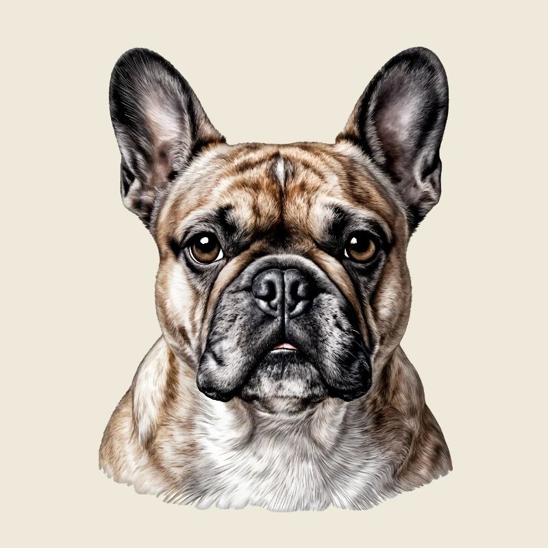 Portrait Bouledogue Français Chic