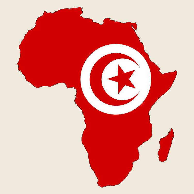 Drapeau de la Tunisie Afrique