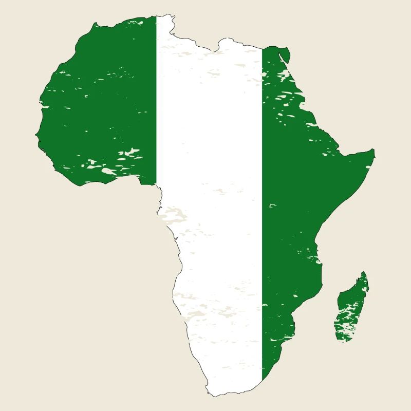 Drapeau du Nigéria Afrique