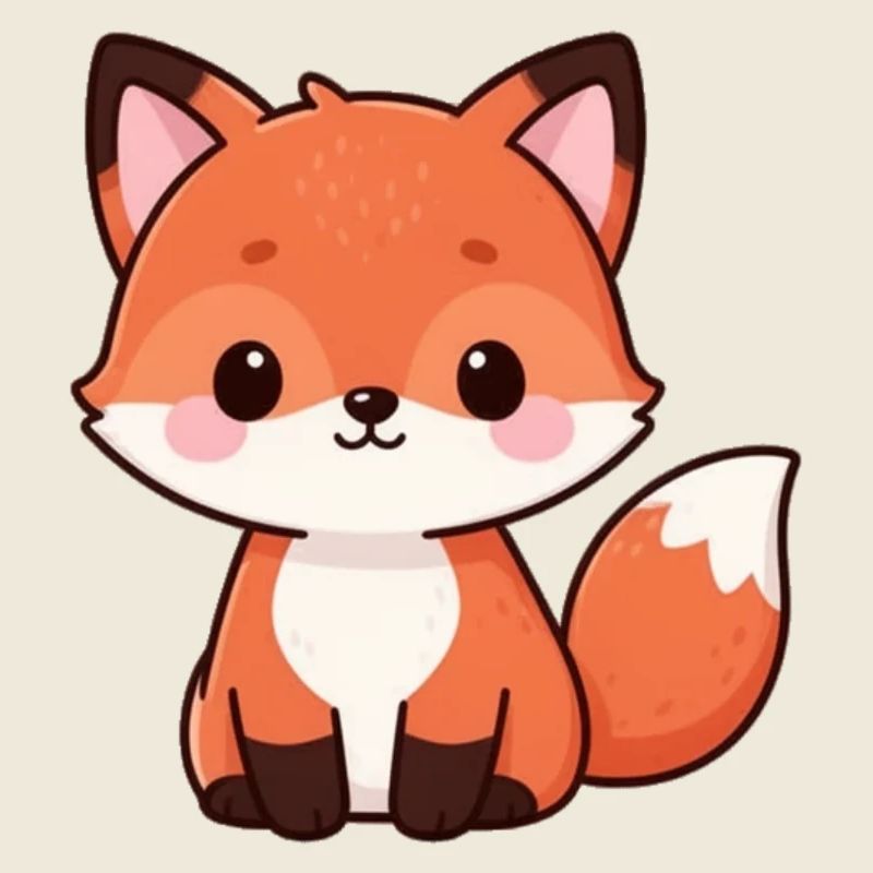 Niedlicher Fuchs Kawaii Geschenk
