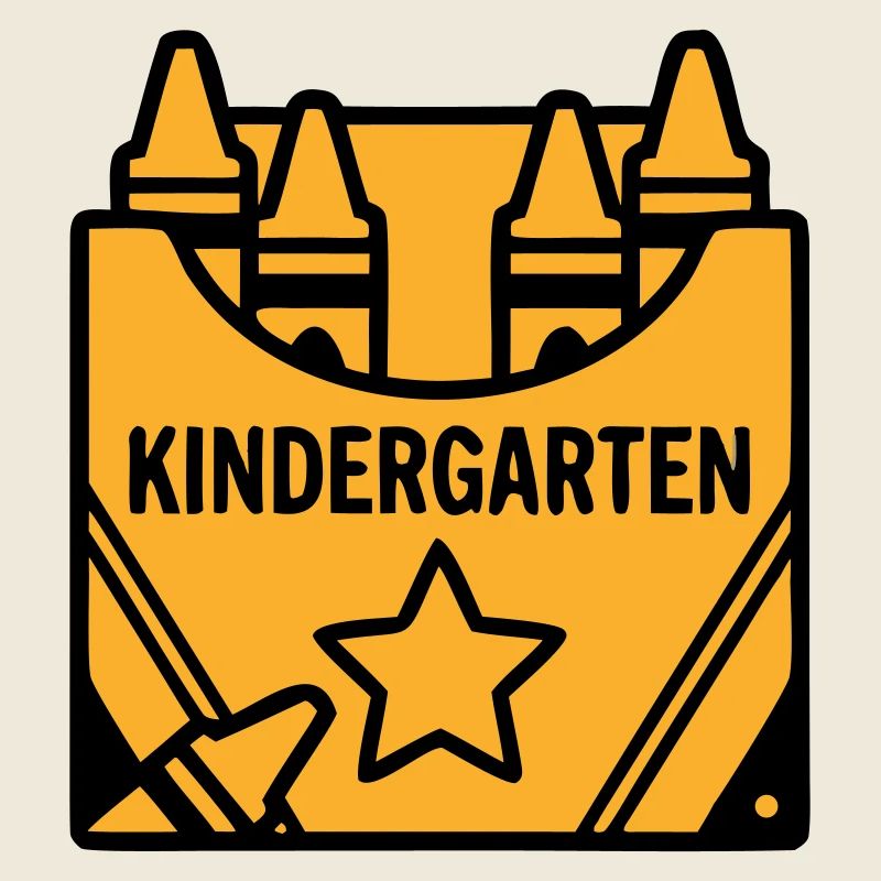 Wachsmalstifte Kindergarten Logo