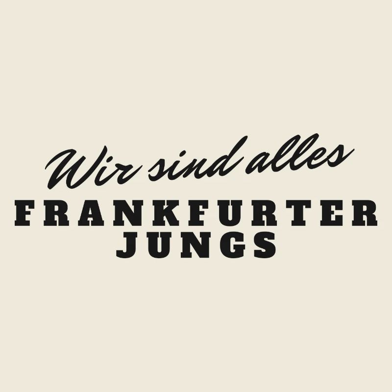 Frankfurter Jungs Pride Typo Design