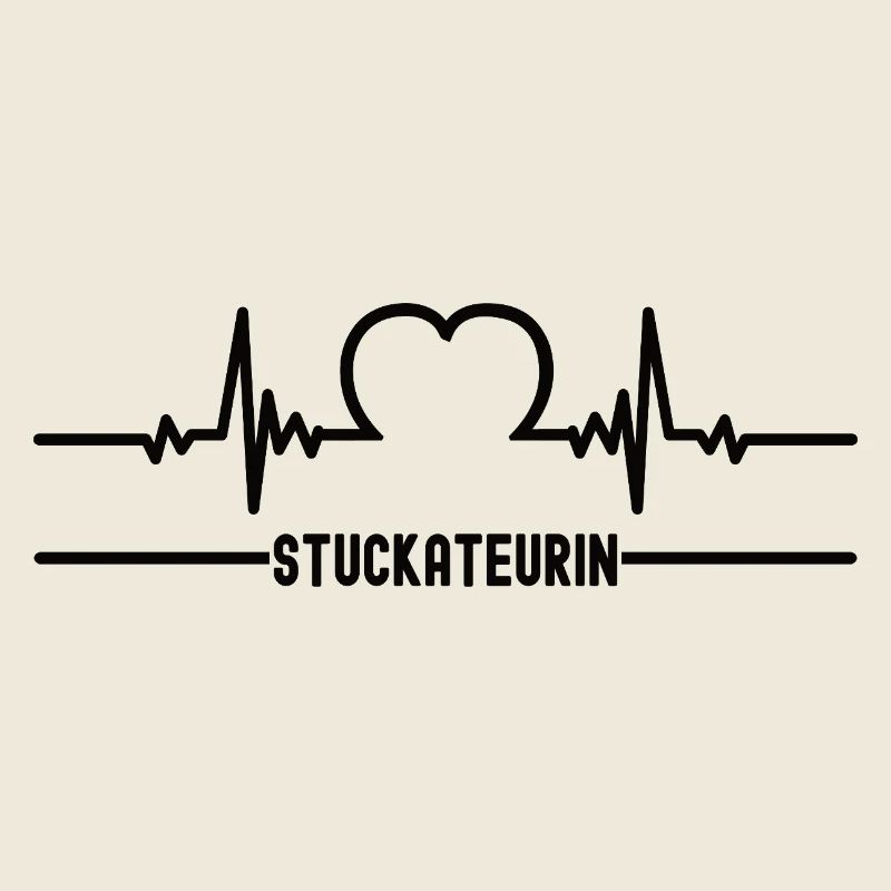 Heartbeat Plasterer Heart ECG Plasterer Women