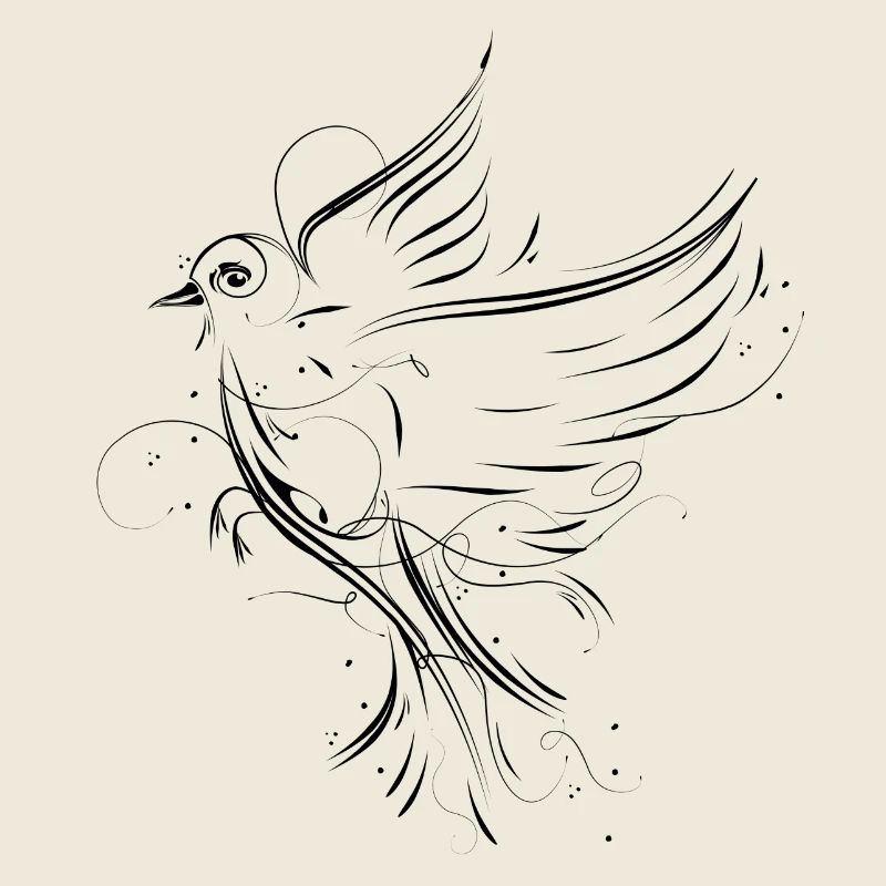 un oiseau volant