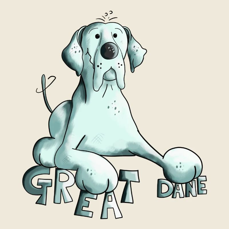 Happy Great Dane Dog