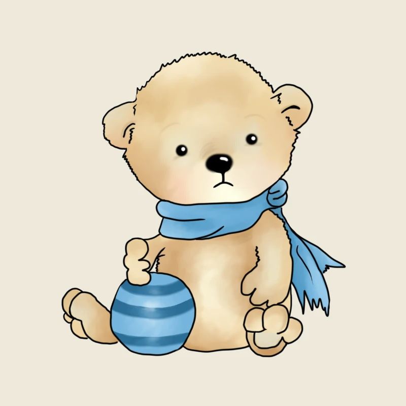 Baer mit Ball
