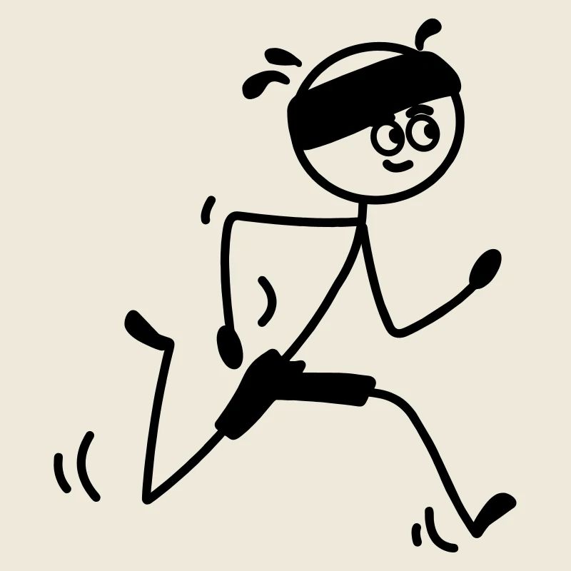 Läufer jung oder Mann mit Schweißband