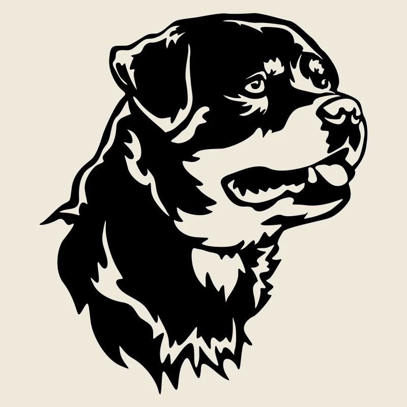 Tête de Rottweiler