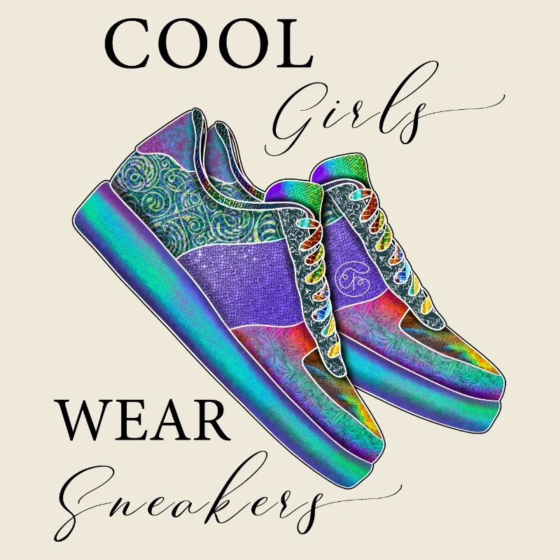 Baskets Les filles cool portent des baskets Chaussures de sport