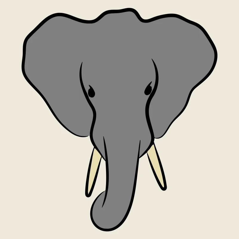 Elephant Head Minimalist