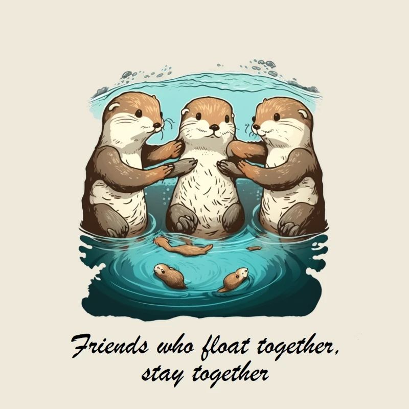 Les amis qui flottent ensemble restent ensemble