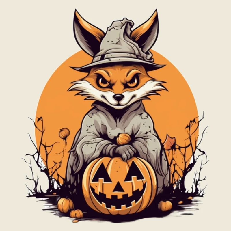 Grim Fox in the Witch's Forest