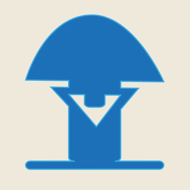 Blauer Pilz Icon