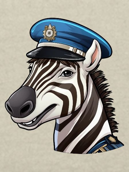 Zebra Policewoman