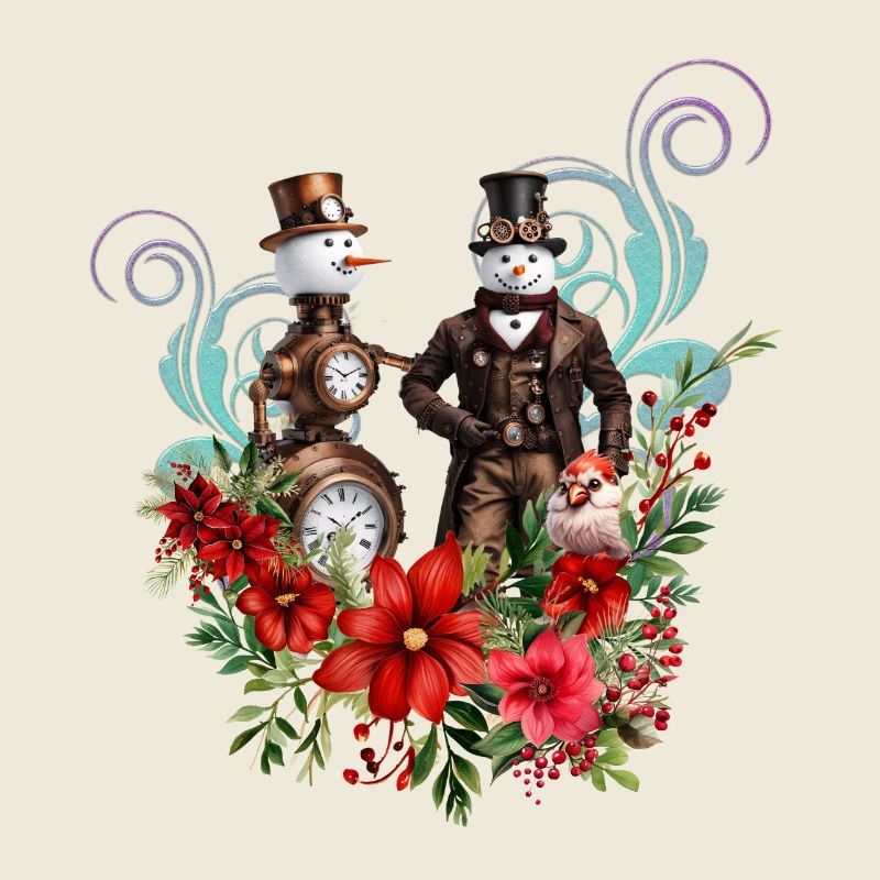 Bonhomme de neige steampunk