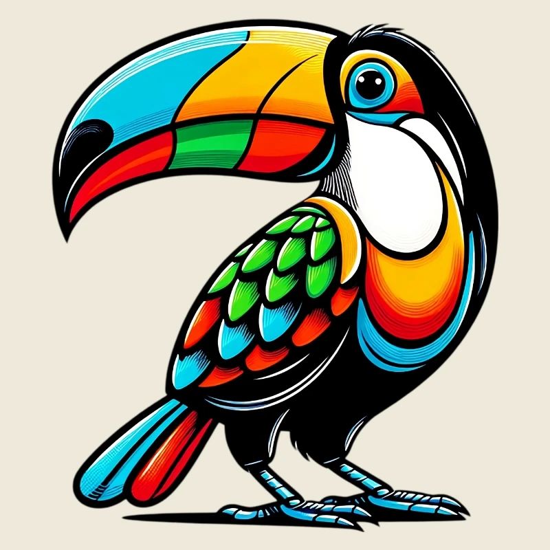 Toucan arlequin