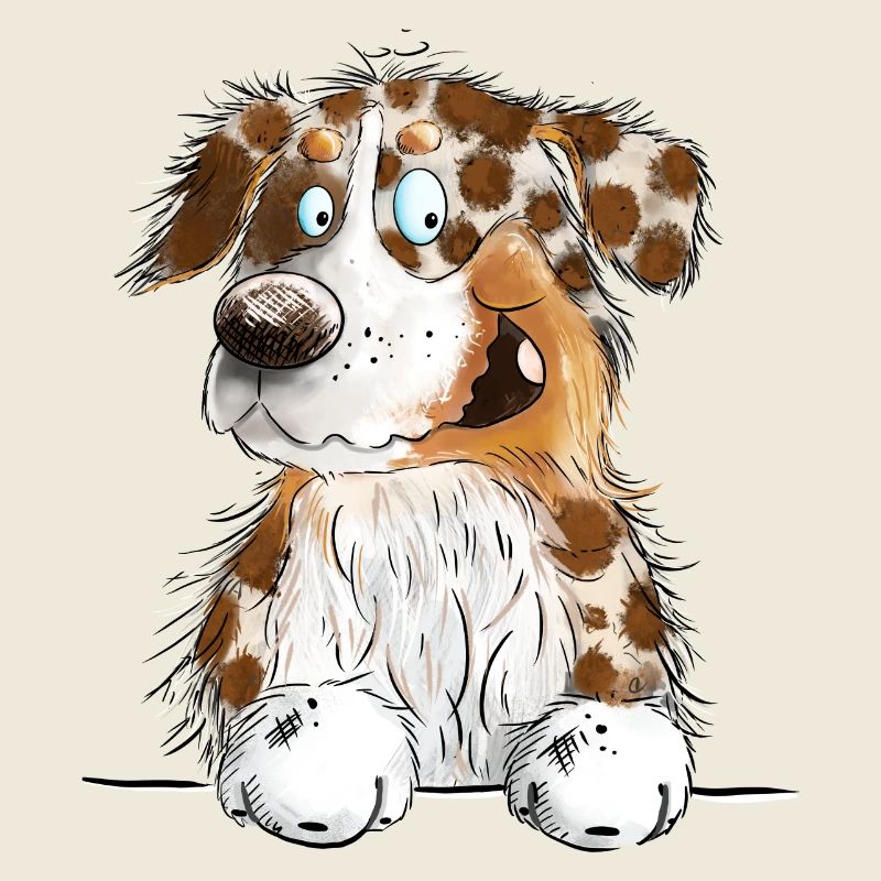 Funny Australian Shepherd Red Merle