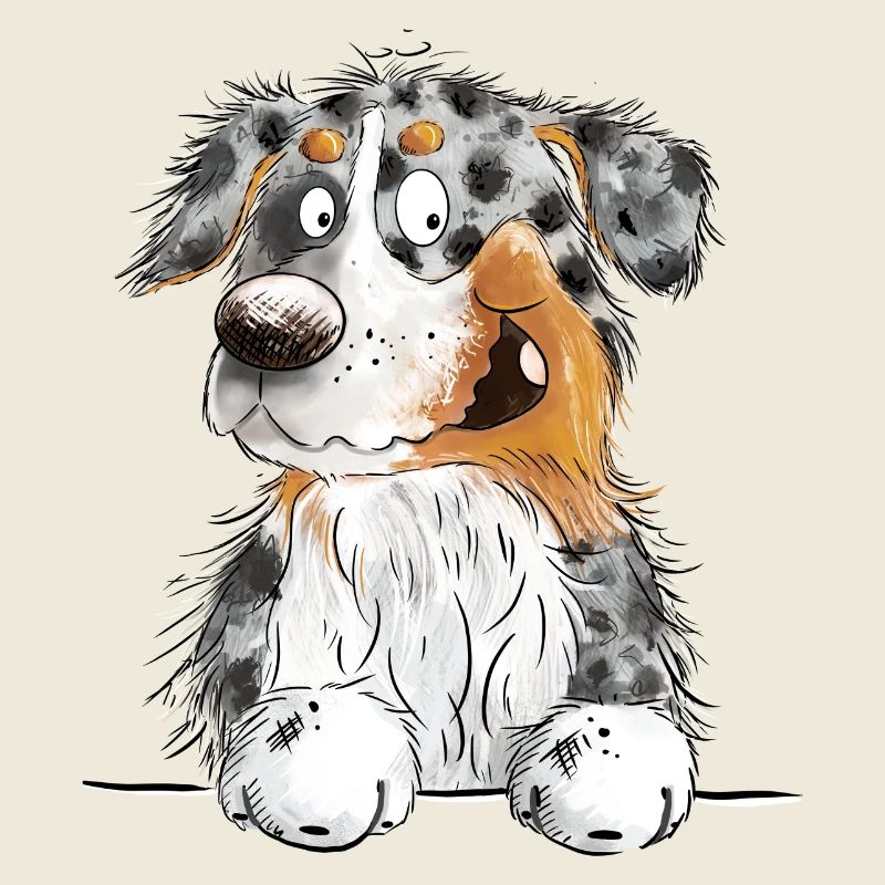 Funny Australian Shepherd Blue Merle