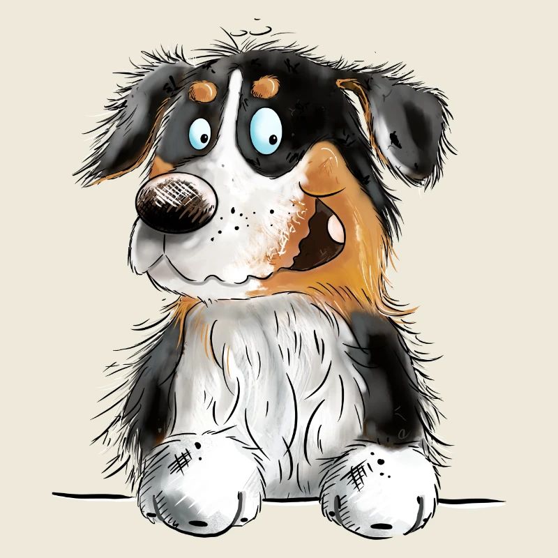 Funny Australian Shepherd Black Tri