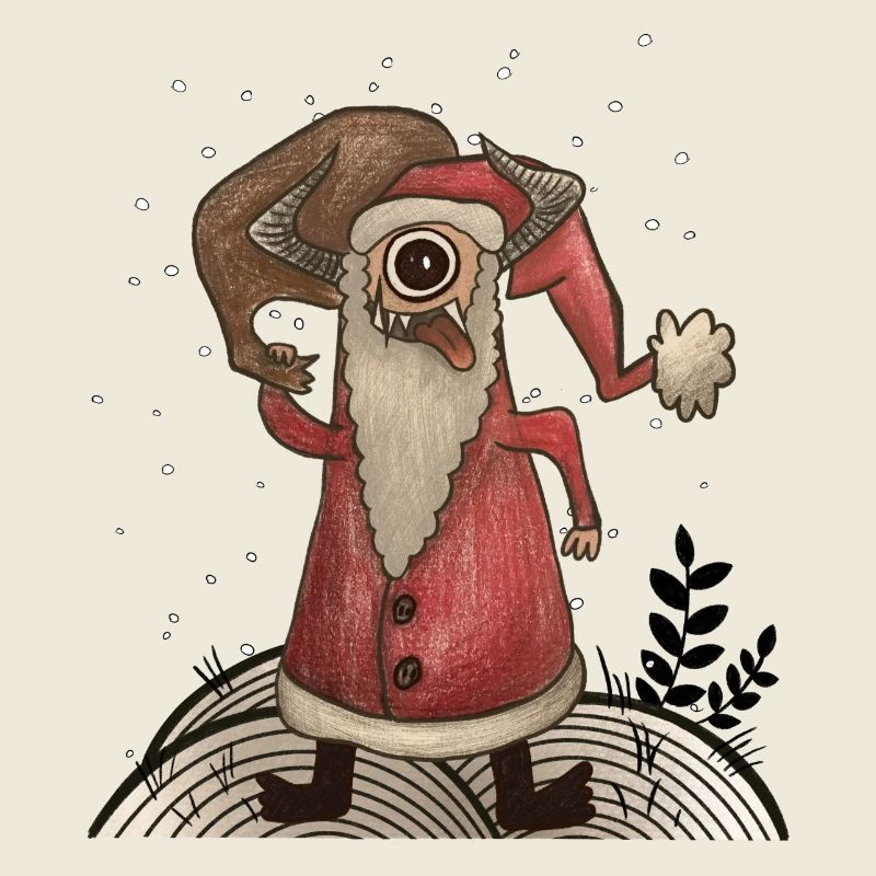 Drôle de Père Noël Monstre