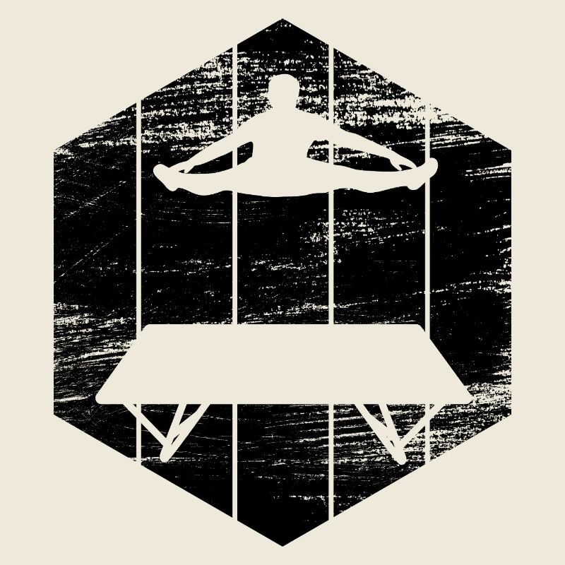Trampolinist Zeichnung