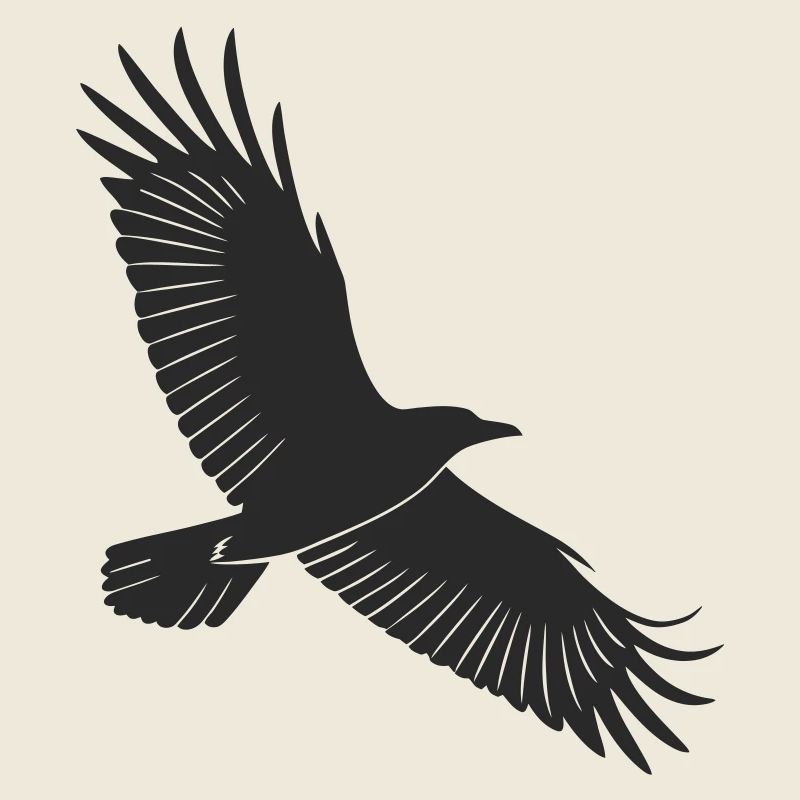 Anmutiges Vogel-Silhouetten-Design