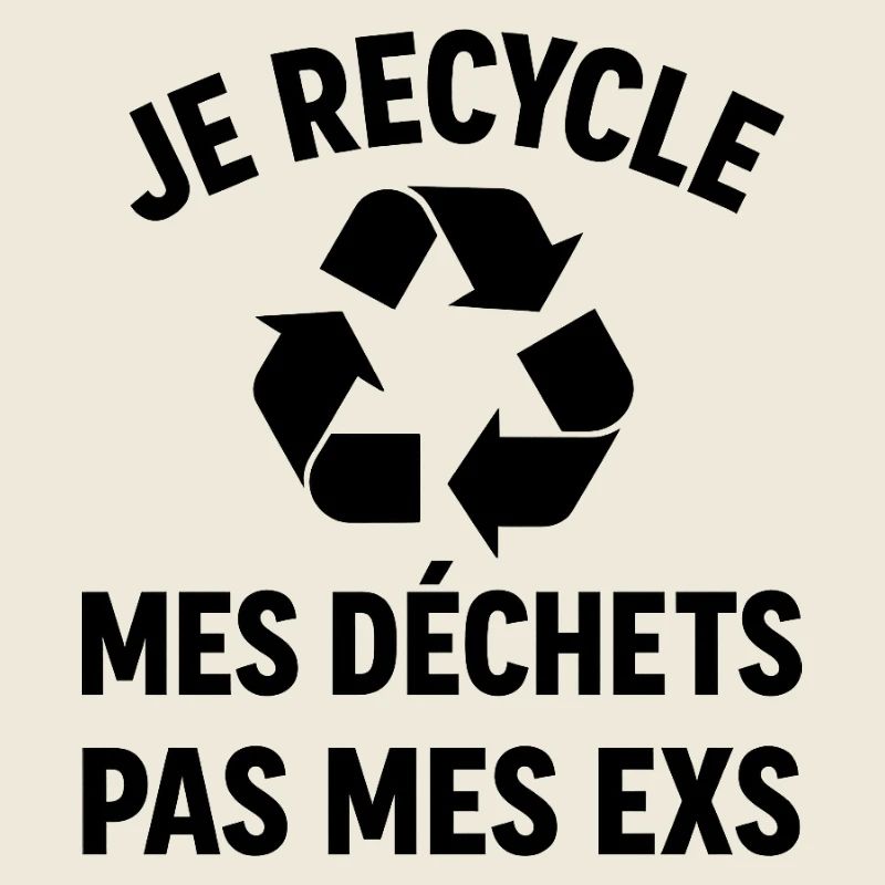 Je recycle mes déchets, pas mes exs !