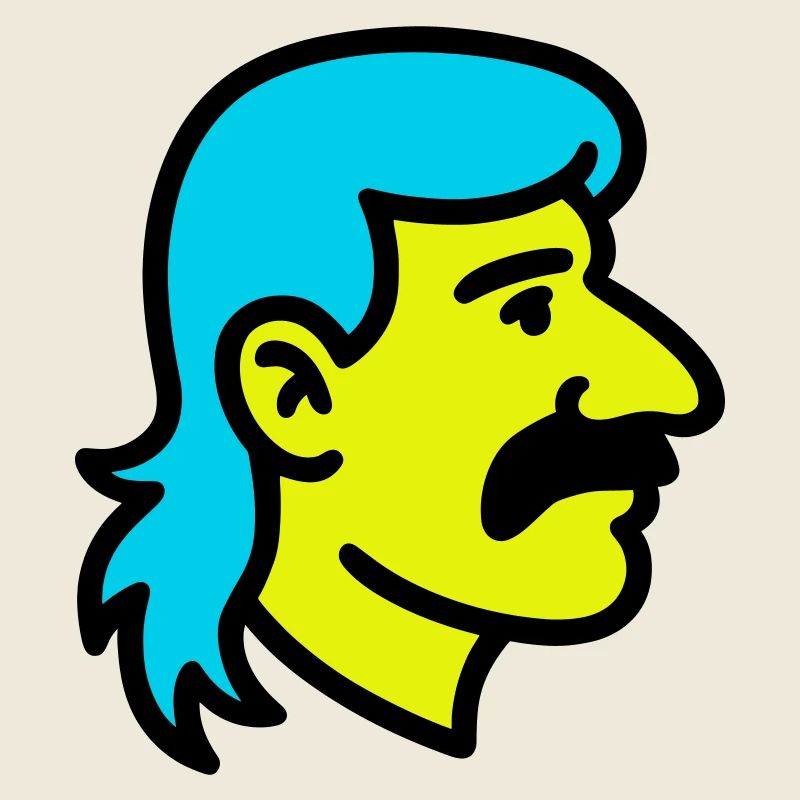 Mullet Man Pop Art