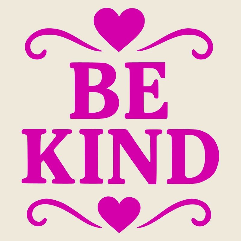 Devise Be Kind avec le cœur