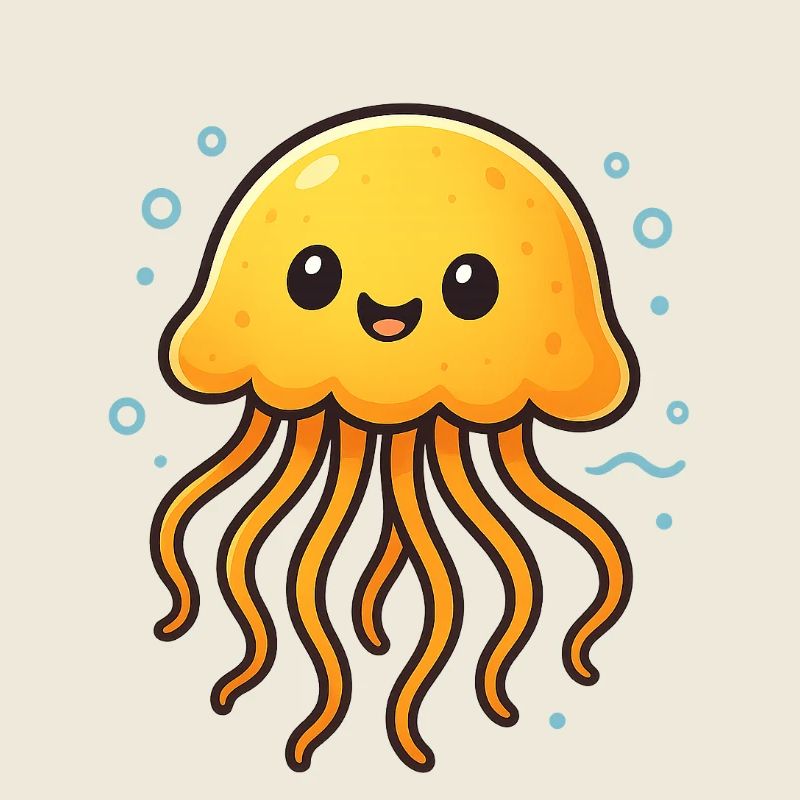 Niedliche Quallen Illustration
