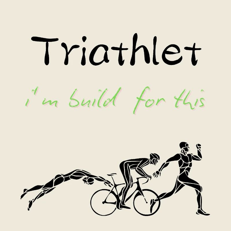 I Am Built For This – Triathlon Motivation Design