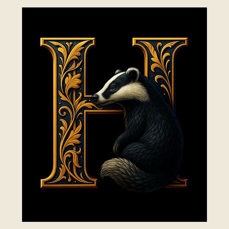 H – Magic Ornament with Badger