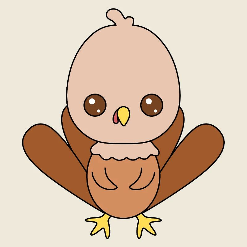 Cute Turkey Character Design