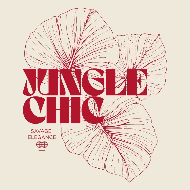 Jungle Chic Monstera Blatt Design