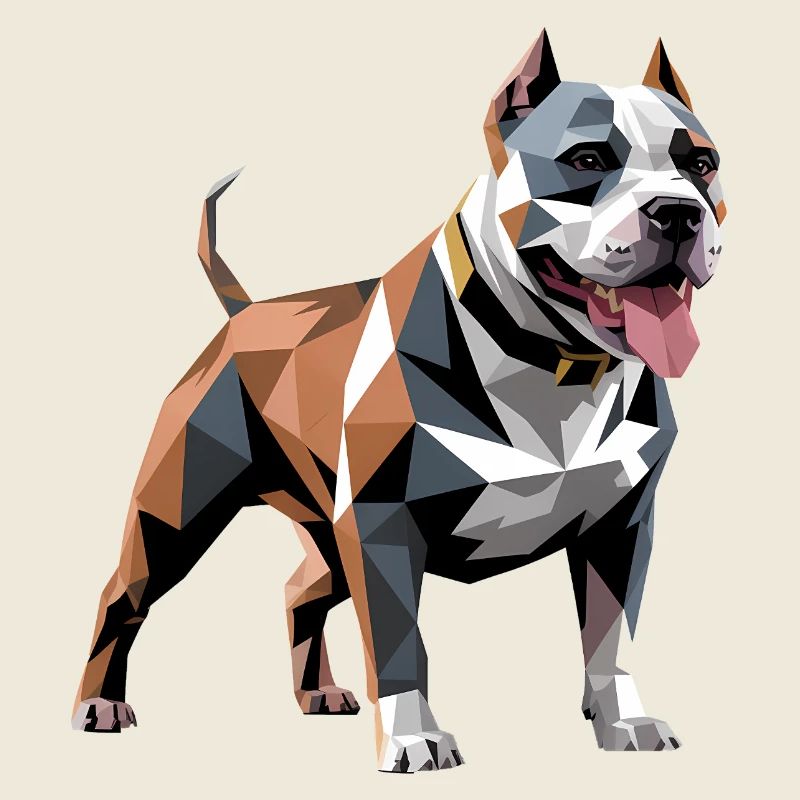 Bulldog - Cooles Low Poly Logo