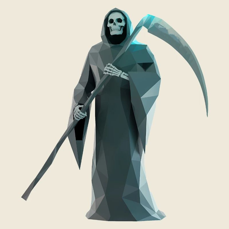 Death Reaper - Cooles Low-Poly-Logo