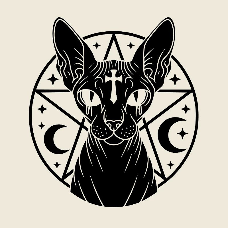 Sphynx Katze Okkult