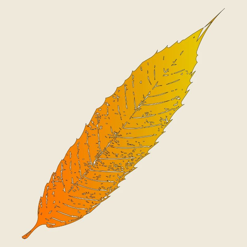 Herbstblatt Farbverlauf