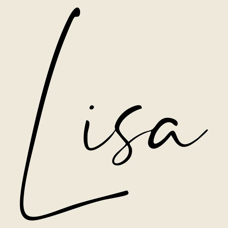 lisa / handschrift name design