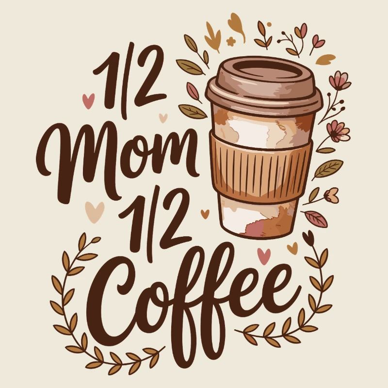 Mutter Koffein Halb Mama Halb Kaffee