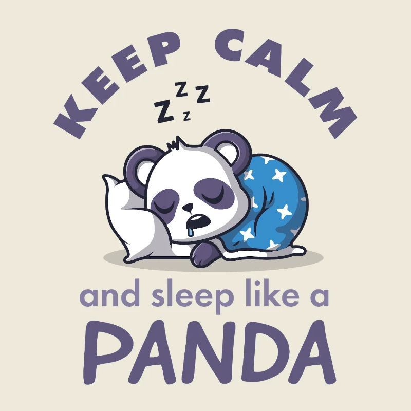 Keep Calm Panda Sleep Shirt