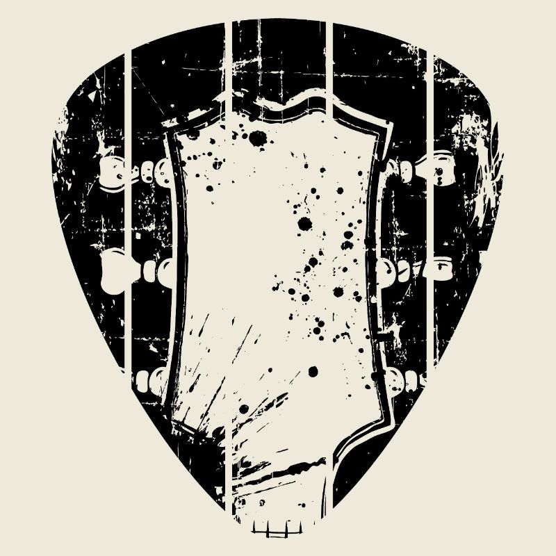 Médiator rétro guitare