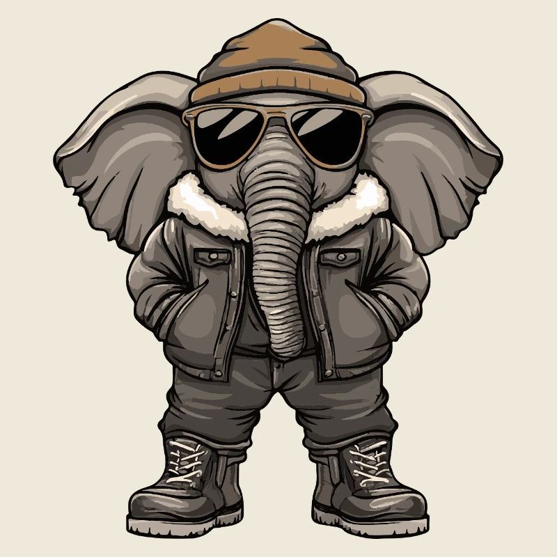Elefant Cool Winter