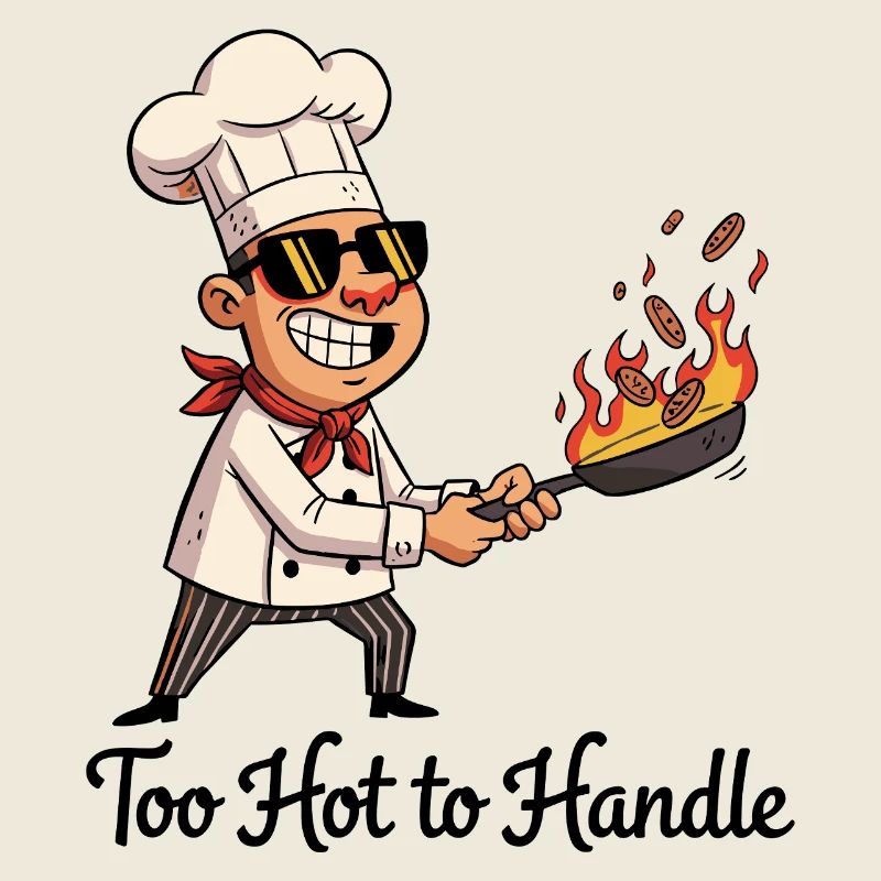 Kochheld mit Feuerpfanne