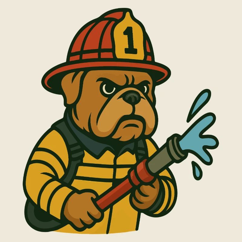 Feuerbulldogge Held